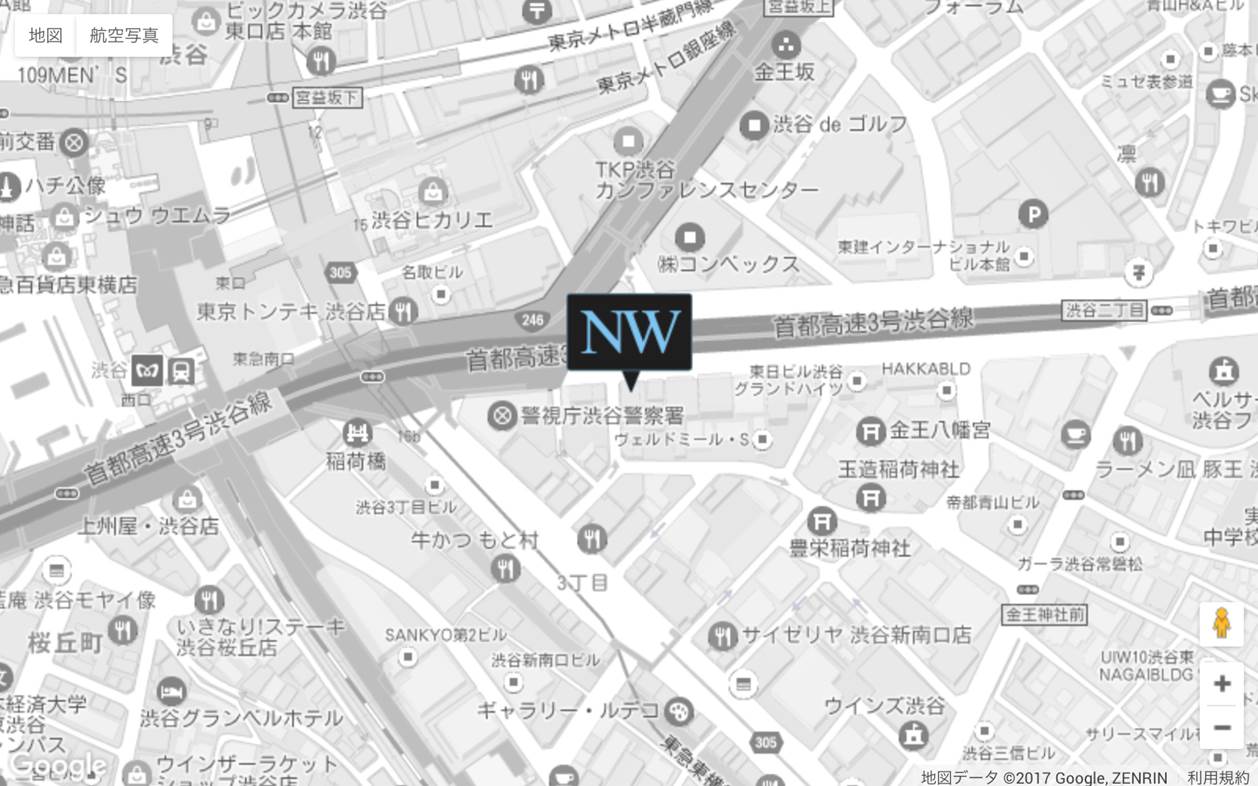 ＮＷ渋谷イースト地図